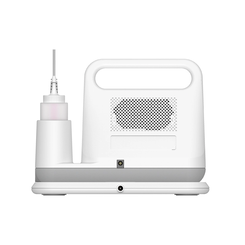 JUMPER JPD-200C desktop fetal Doppler rear speaker and probe holder