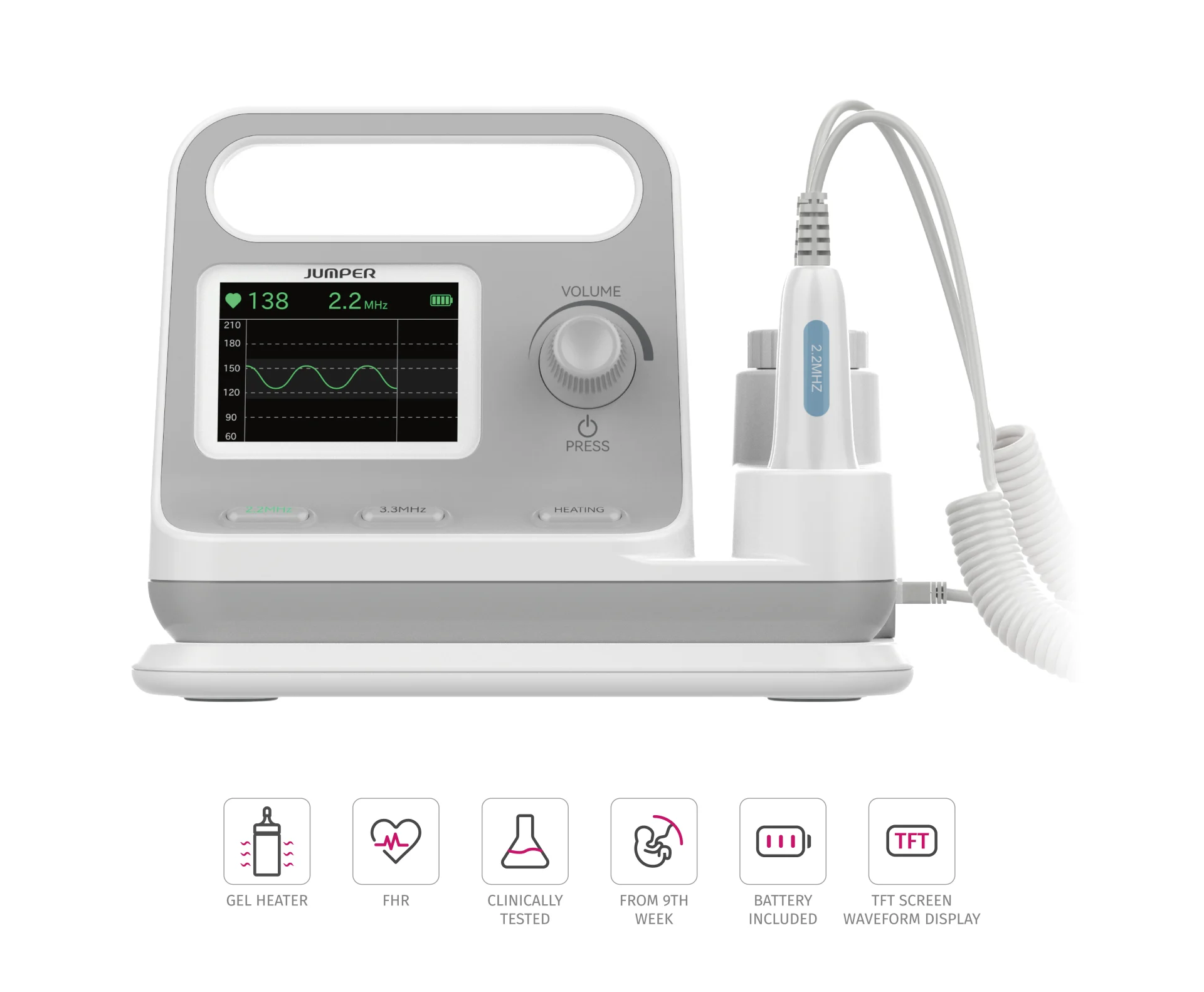JPD-200C+ Desktop Fetal Doppler