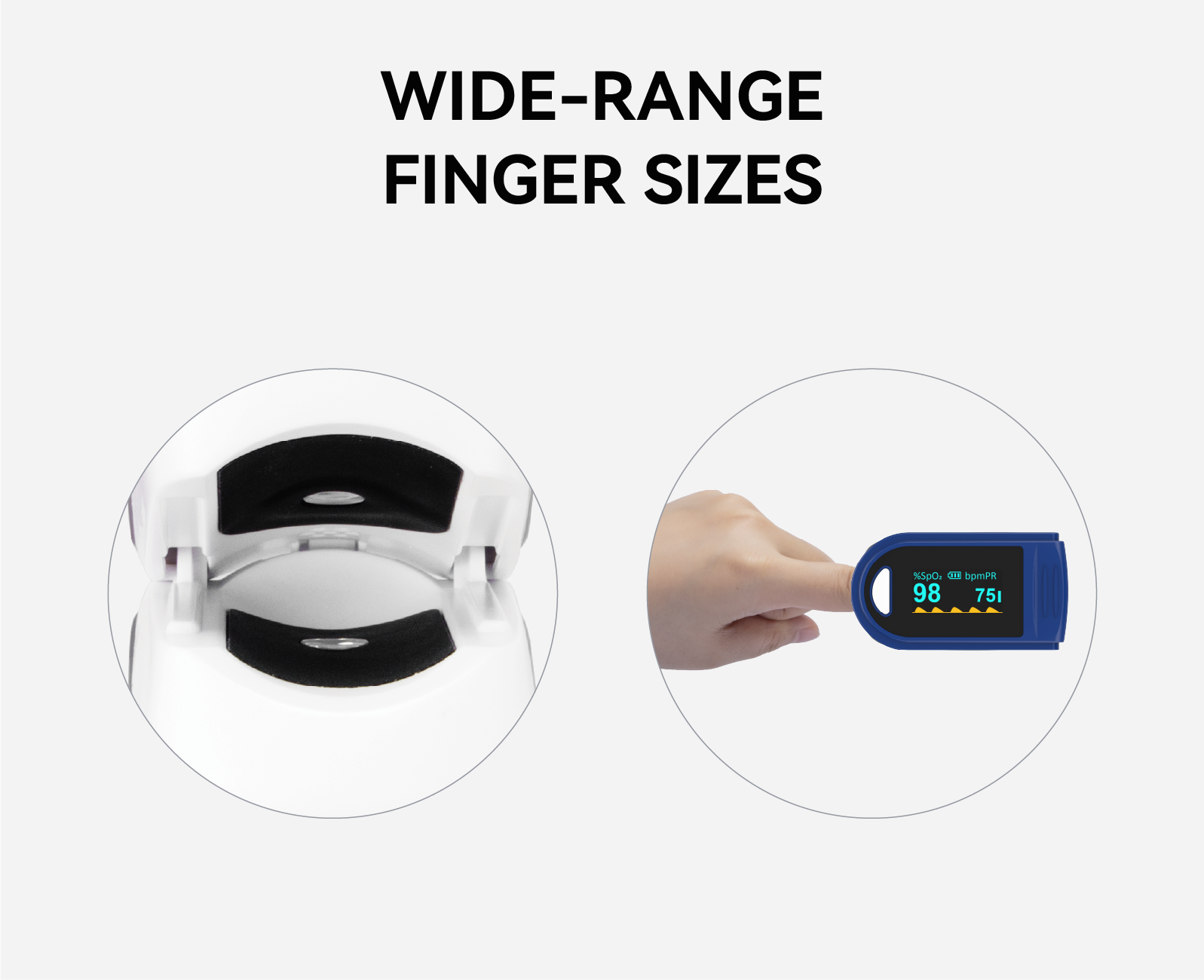 Wide-Range Finger Sizes