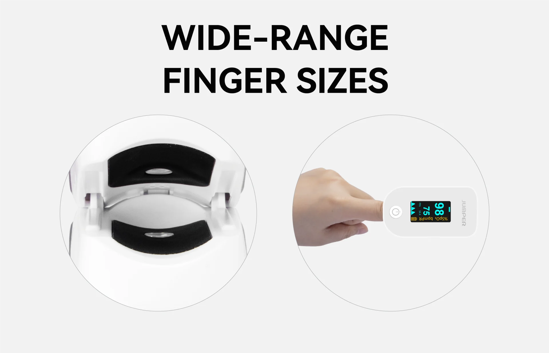 Wide-Range Finger Sizes