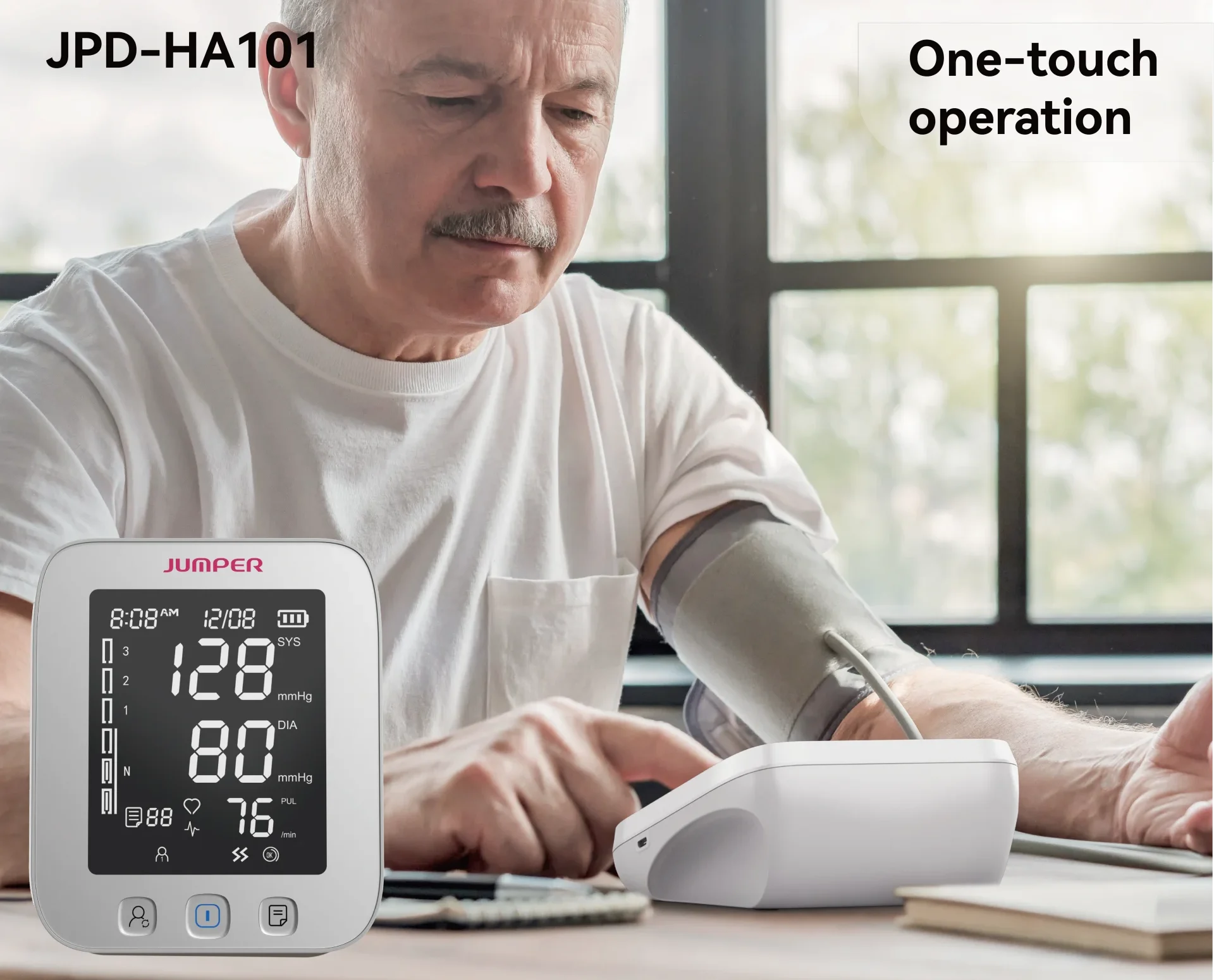 JPD-HA101 Blood Pressure Monitor feature