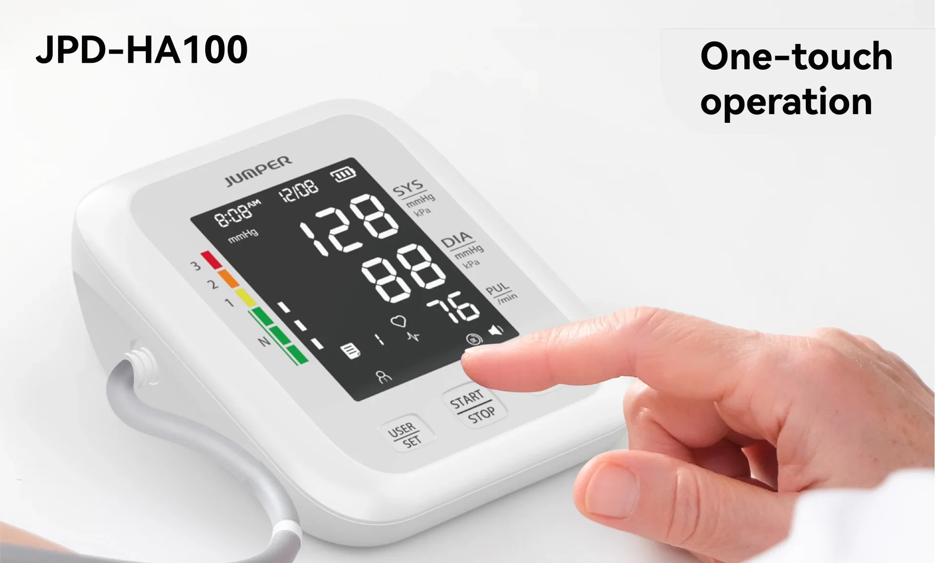 JPD-HA100 Negative Display Screen Blood Pressure Monitor feature