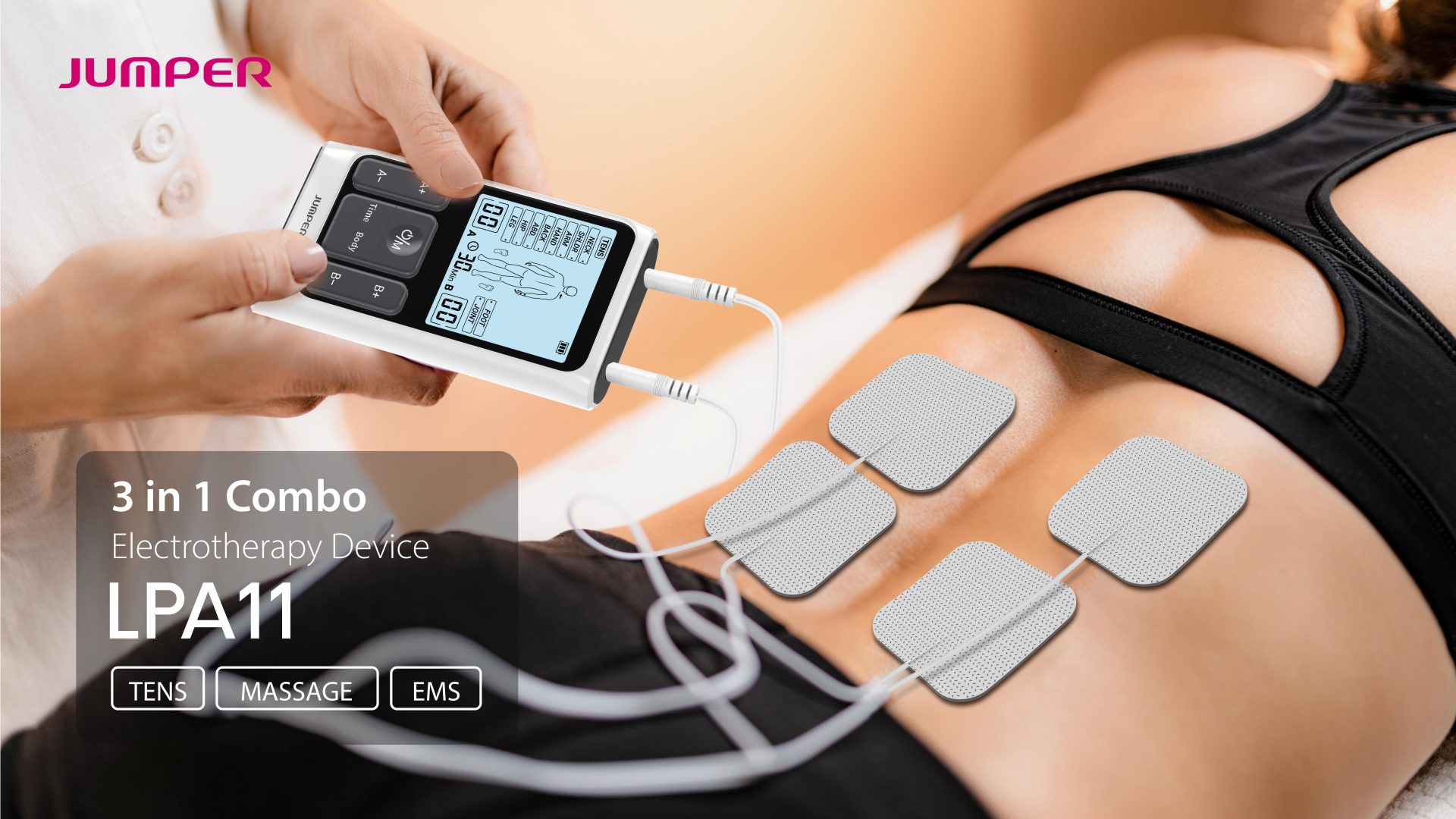 LPA11 3 in 1 Combo Electrotherapy Device feature