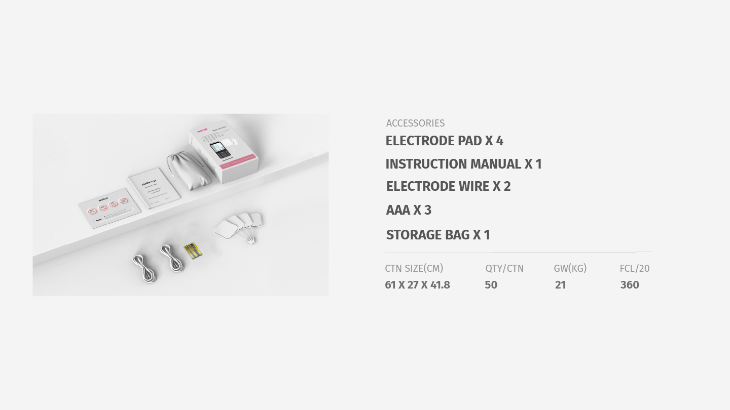 LPA11 3 in 1 Combo Electrotherapy Device package