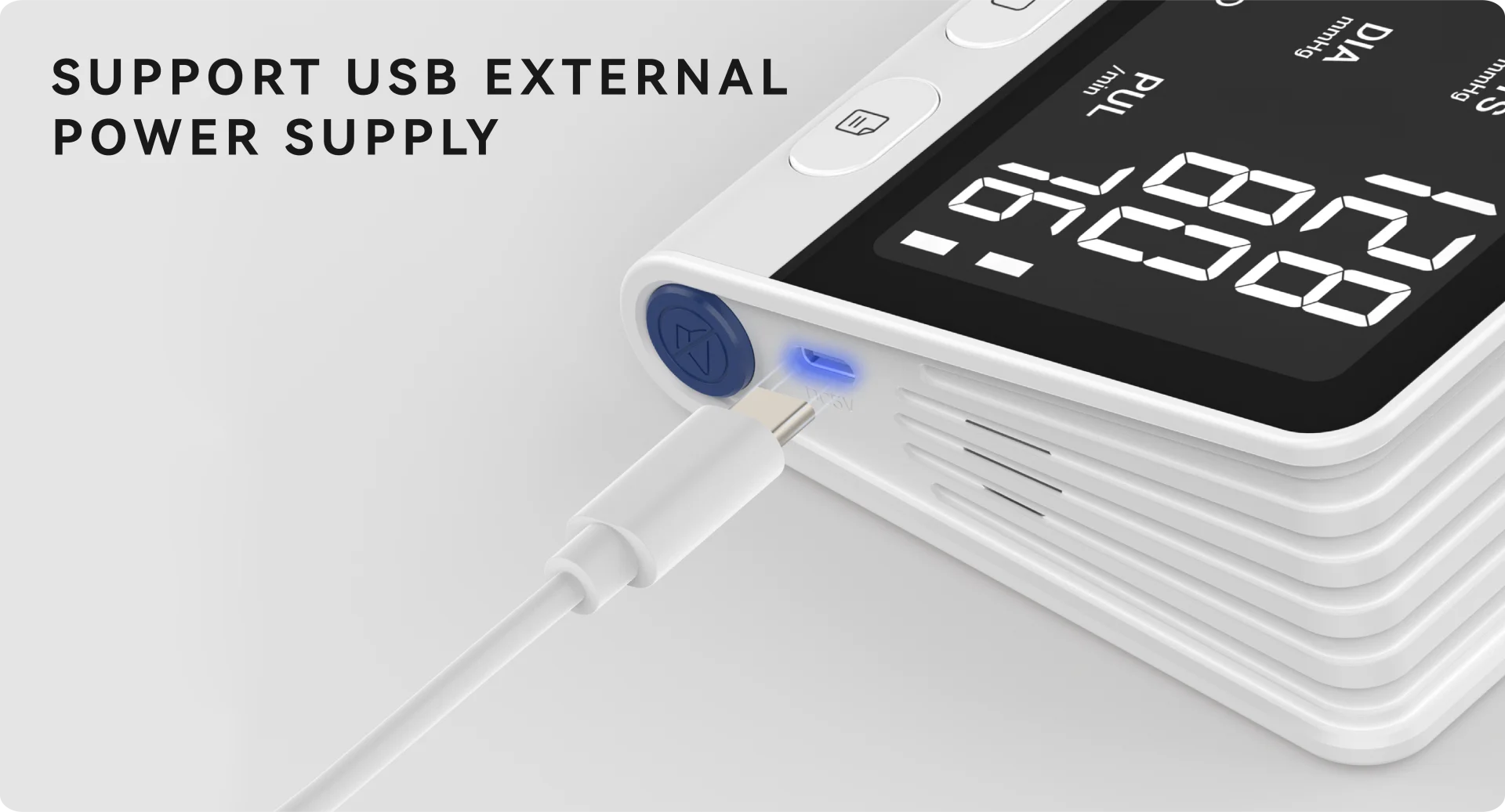 Support USB External Power Supply