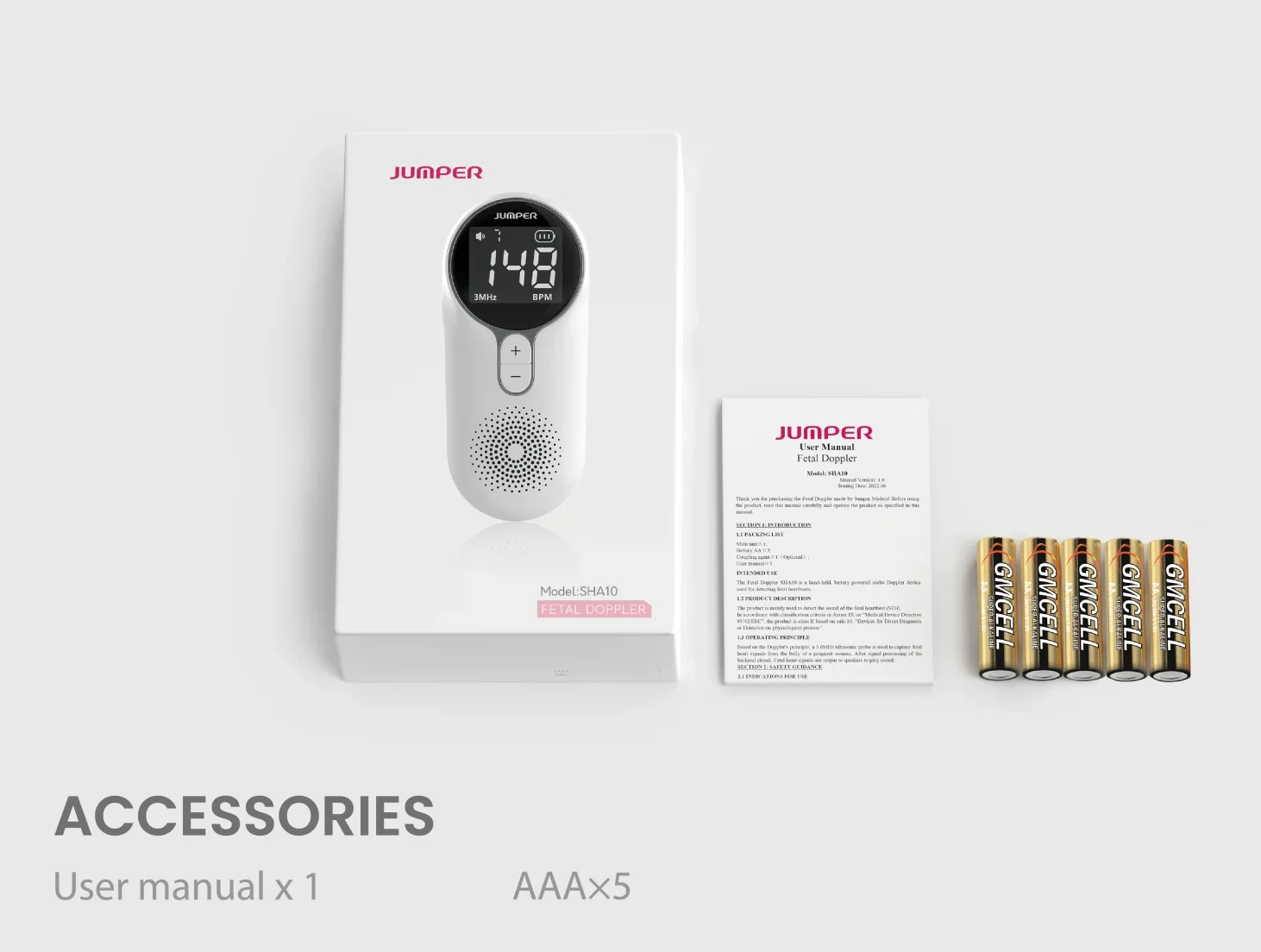 SHB10 Fetal Doppler package