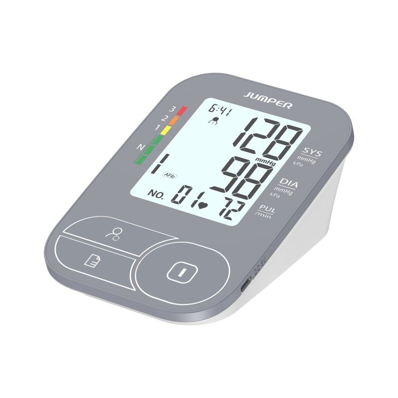 JUMPER HA200C gray blood pressure monitor right-side view
