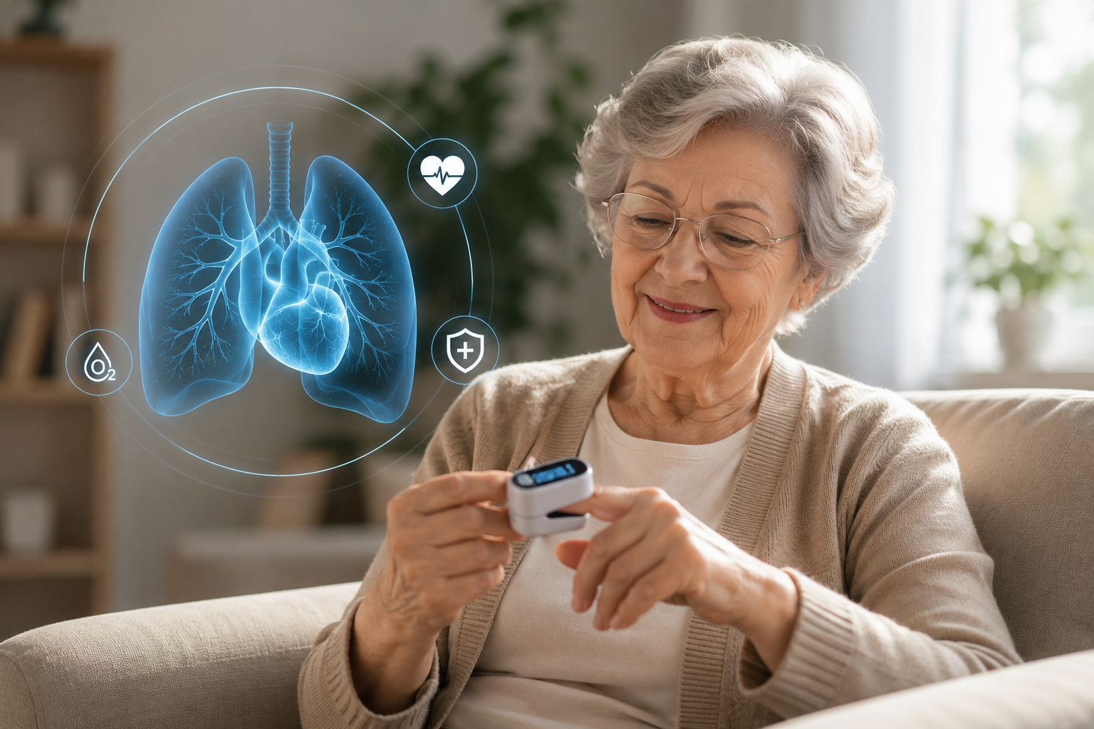 Blood oxygen saturation level guide for pulse oximeter readings